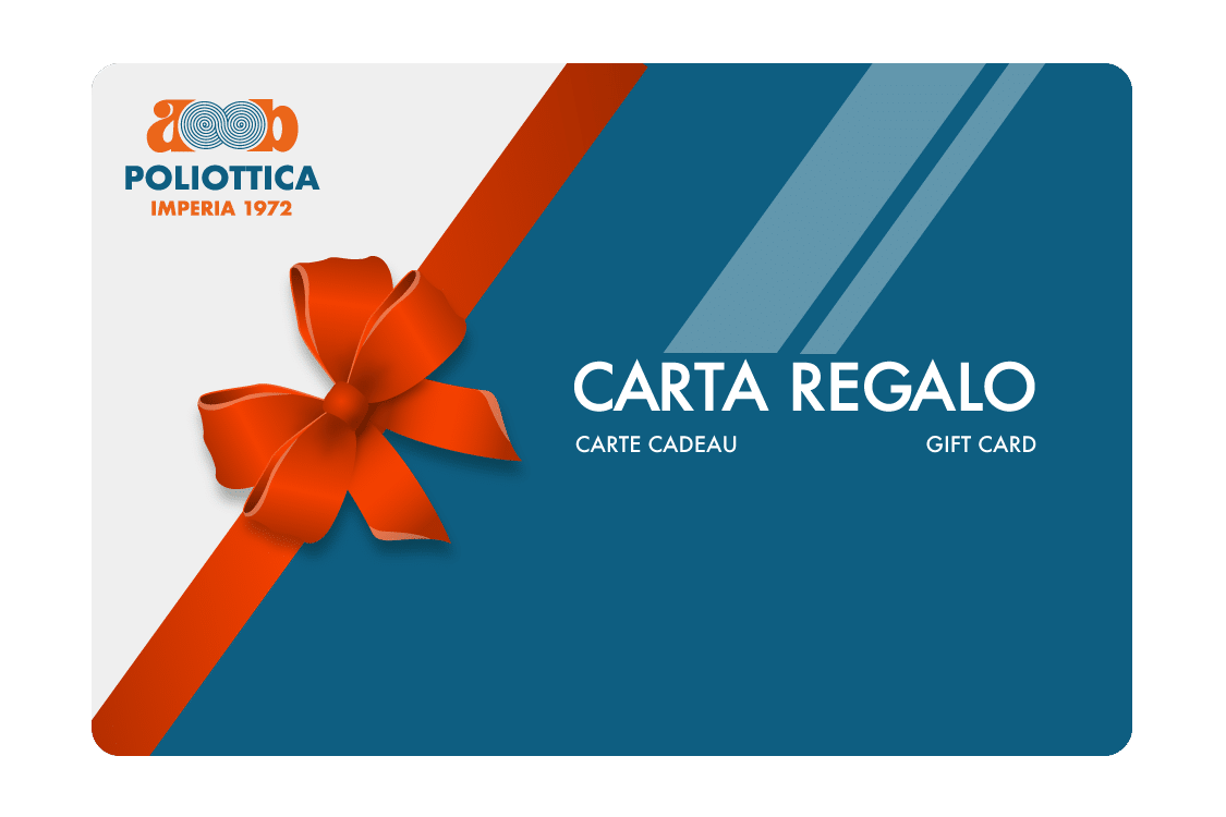 Carta Regalo Ottica Poliottica Optometristi Imperia Oneglia Shop Negozio Occhiali Vista Sole Lenti a Contatto Ipovisione 1125x750