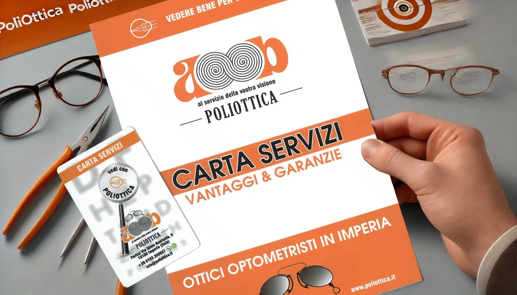 Poliottica Service-Karte, Vorteile und Garantien Poliottica Service-Karte, Vorteile und Garantien