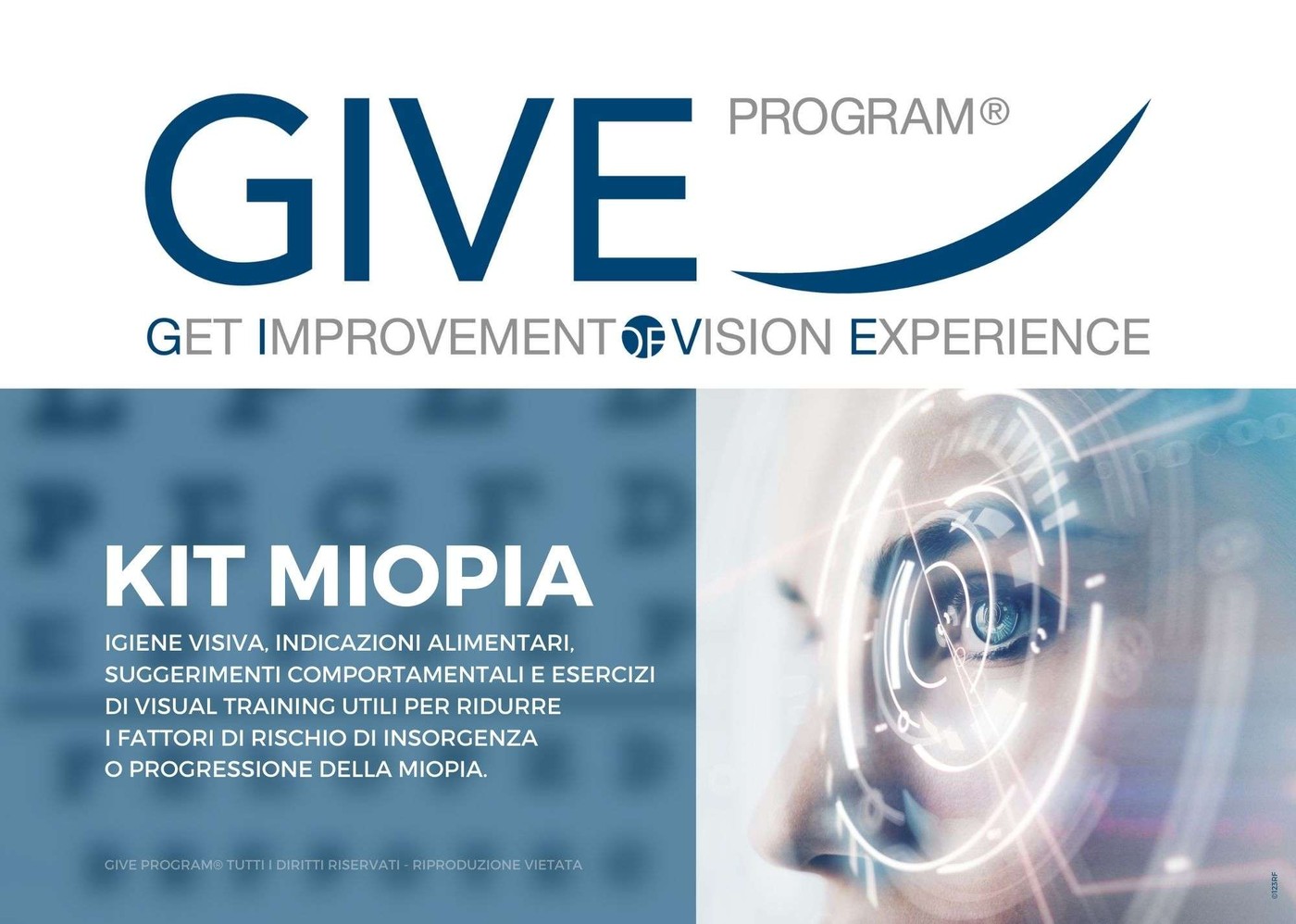 Copertina del Kit Miopia di GIVE Program Ottica Poliottica Imperia