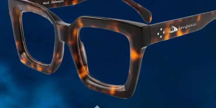 Brille Occhiali Imperia, Modell Galeazza aus Acetat in Schildpattoptik